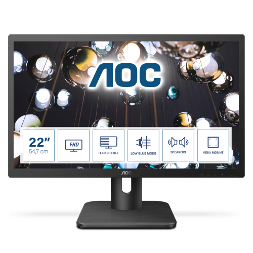 AOC MONITOR 21,5 LED TN 16:9 FHD 250CD/M, DVI/HDMI
